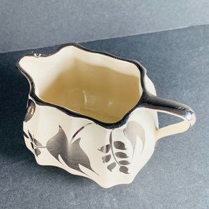 SANDLANDWARE England Vintage Creamer Silver Pitcher Floral Rare Discontinued